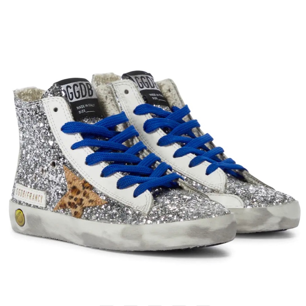 Golden Goose Francy Glitter High Top Sneakers Kids